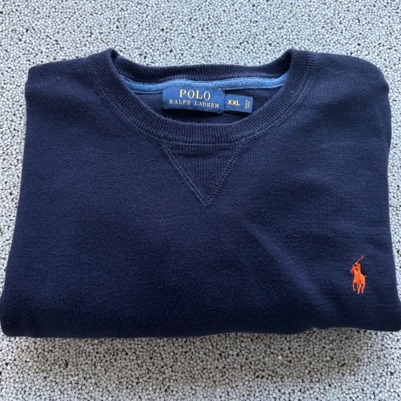 Polo by Ralph Lauren Navy Crewneck Sweater - Picture 13 of 13